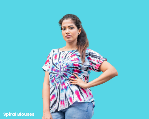 tie dye blouse